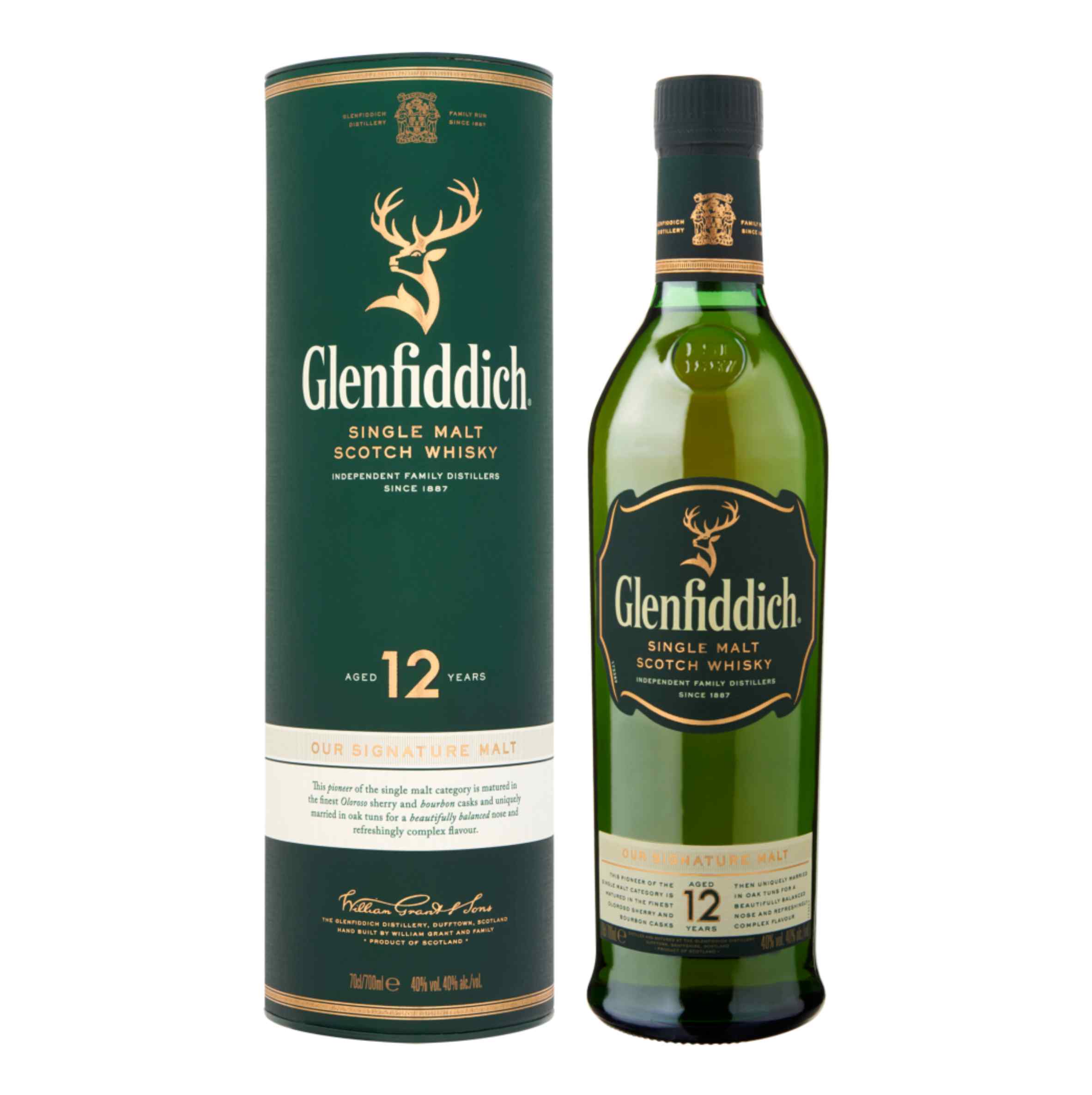 Glenfiddich 12 Years Single Malt whisky Slijterij en Pinot